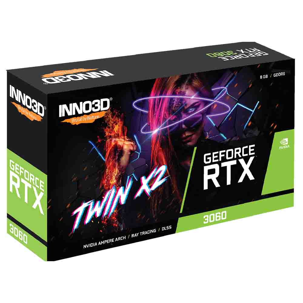 کارت گرافیک (8GB) INNO3D GeForce RTX 3060 TWIN X2