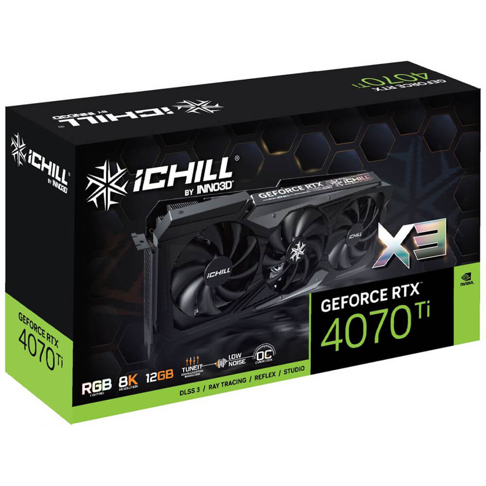 کارت گرافیک (12GB) INNO3D GeForce RTX 4070Ti ICHILL X3