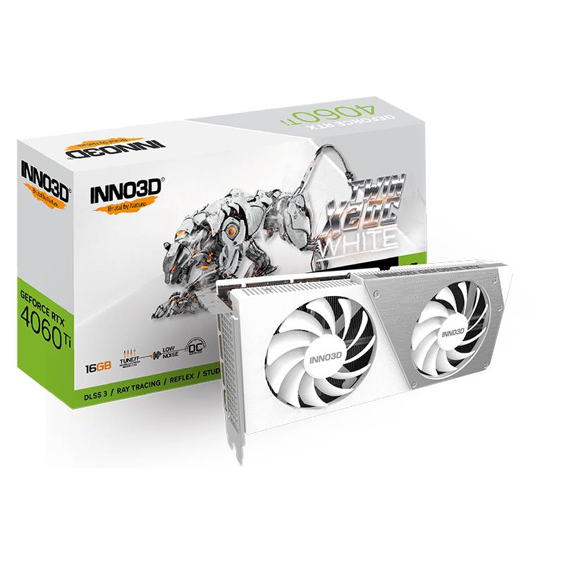 کارت گرافیک (16GB) INNO3D GeForce RTX 4060Ti TWIN X2 OC WHITE