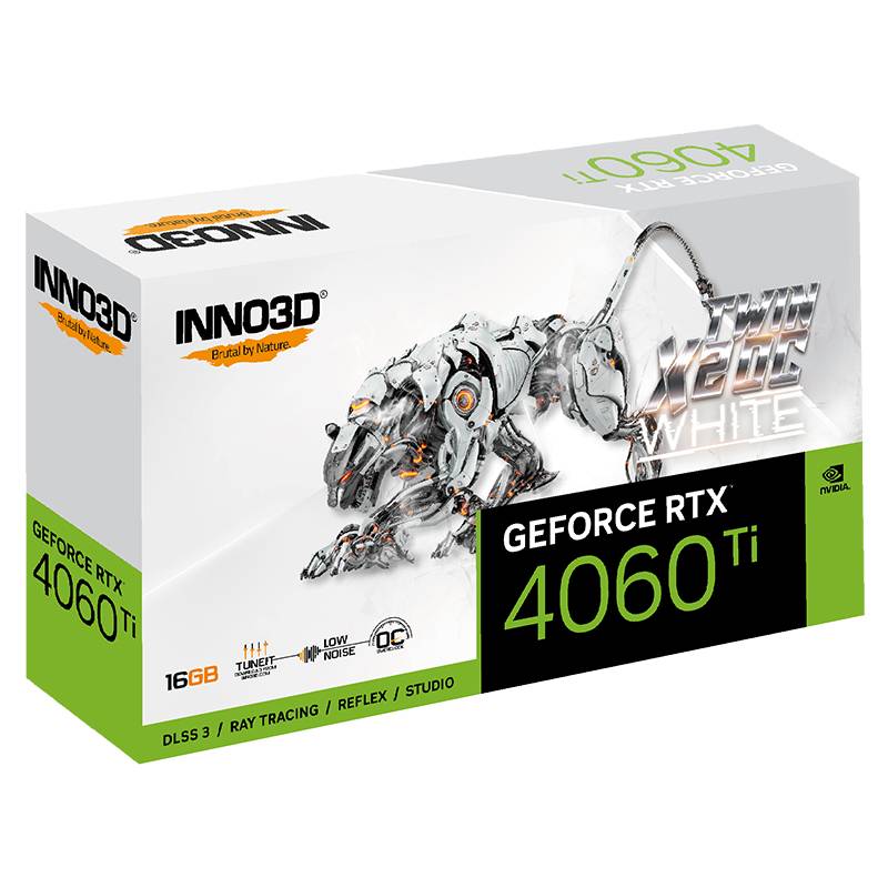 کارت گرافیک (16GB) INNO3D GeForce RTX 4060Ti TWIN X2 OC WHITE