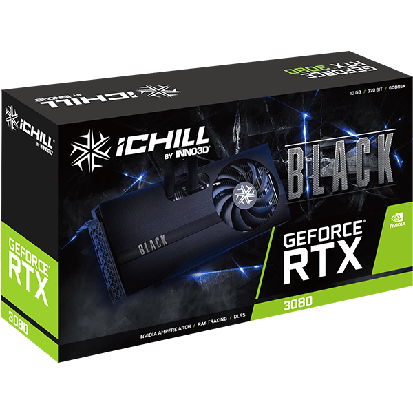 کارت گرافیک (10GB) INNO3D GeForce RTX 3080 ICHILL Black LHR