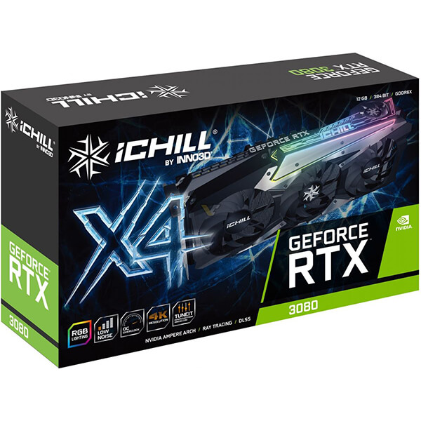 کارت گرافیک (12GB) INNO3D GeForce RTX 3080 iCHILL X4 LHR