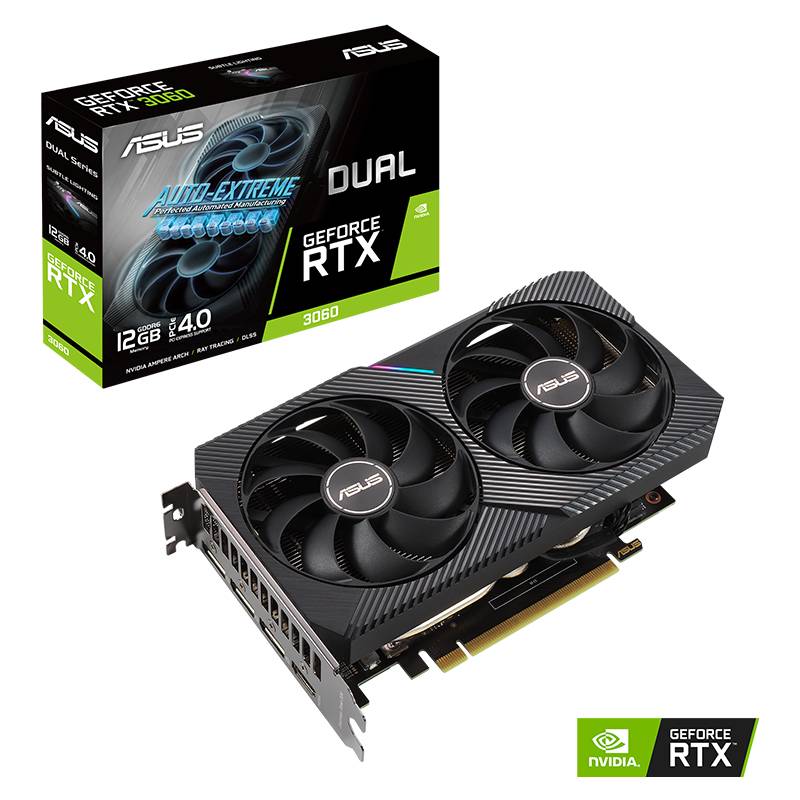 کارت گرافیک ASUS GeForce RTX 3060 Dual 12GB