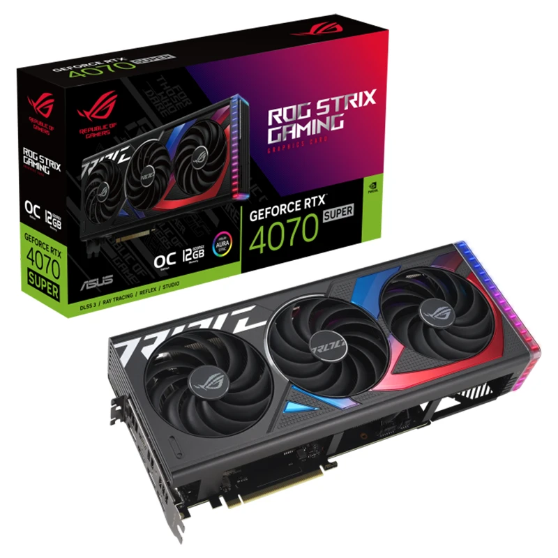 کارت گرافیک ASUS ROG Strix GeForce RTX 4070 SUPER OC Edition 12GB